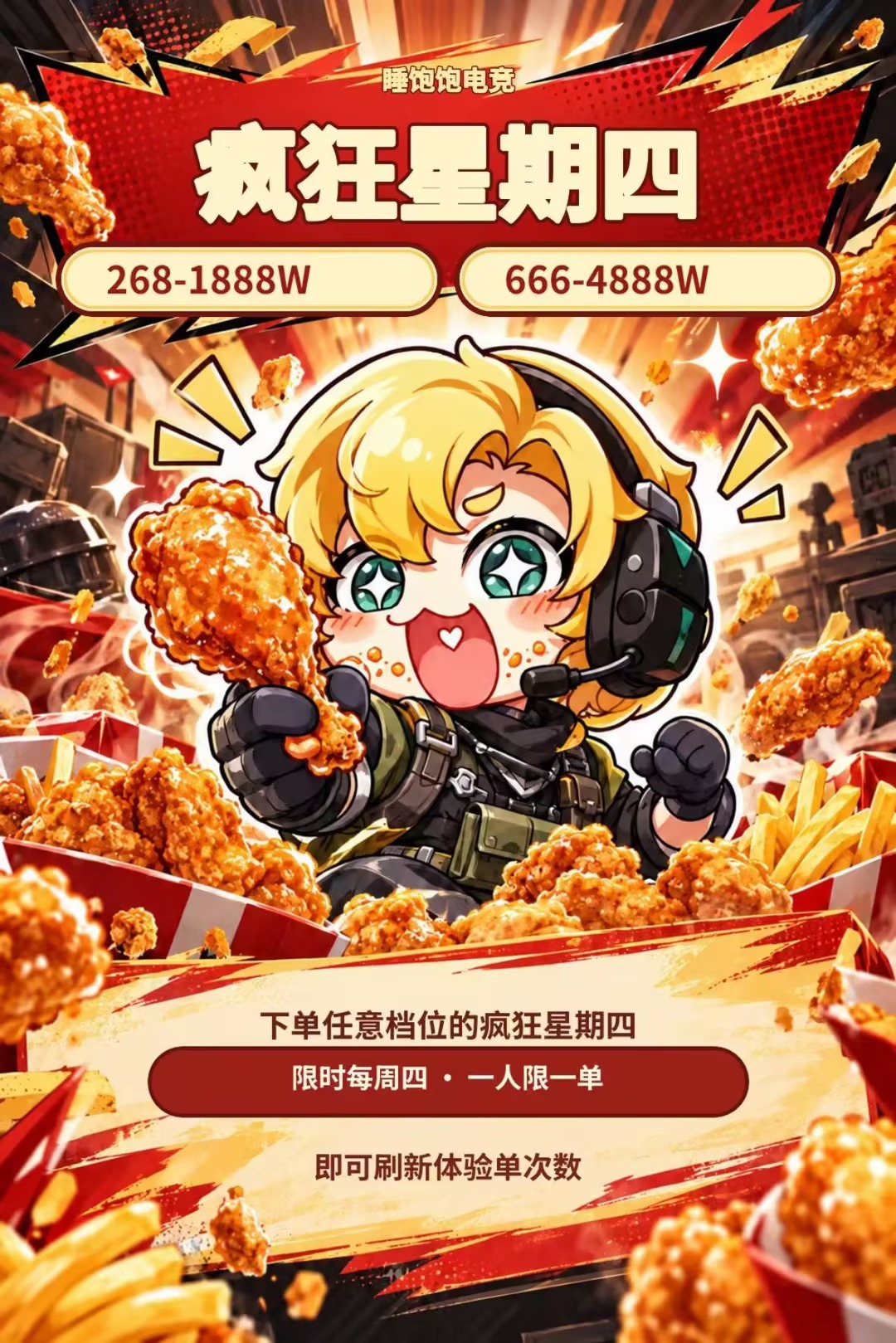 疯狂星期四活动海报